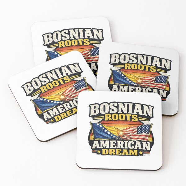 Item preview, Bosnian roots American Dream  designed and sold by CozyRetirementGifts.