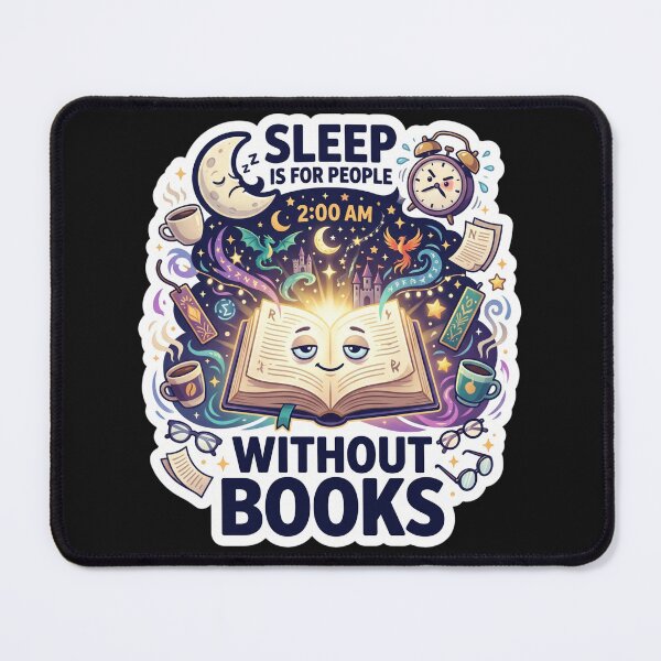 Item preview, Sleep Is For People Without Books Funny Book Lover Design designed and sold by Pixel Analytics.