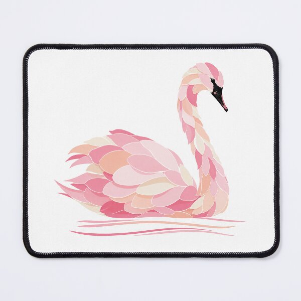 Item preview, Beautiful Pink Swan with Petal Feathers designed and sold by PoppeeFrost.