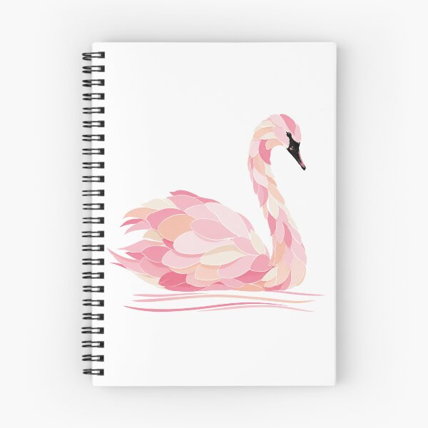 Item preview, Beautiful Pink Swan with Petal Feathers designed and sold by PoppeeFrost.