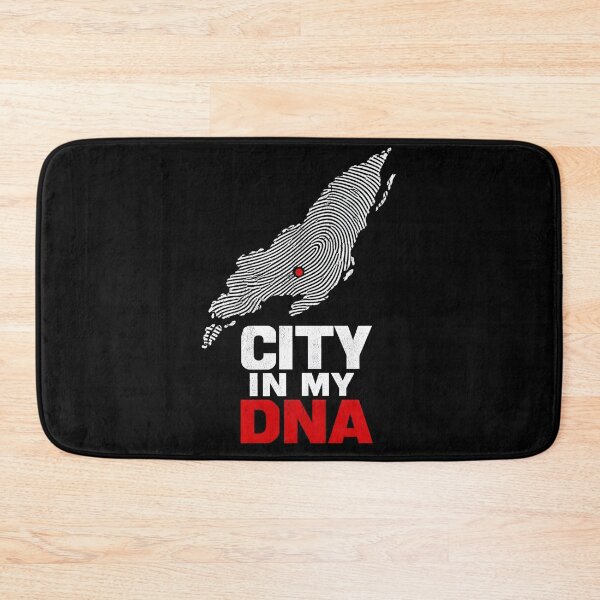 Item preview, Montreal City In My DNA Island Fingerprint Map Art designed and sold by Fenay Designs.