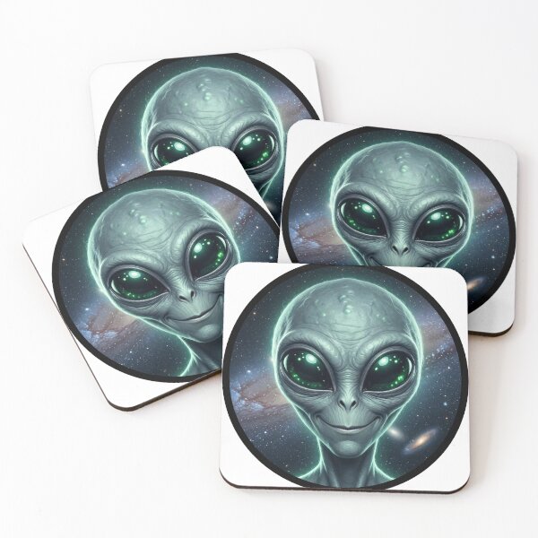 Item preview, Happy Alien Face Design designed and sold by UdertakerSHOP.