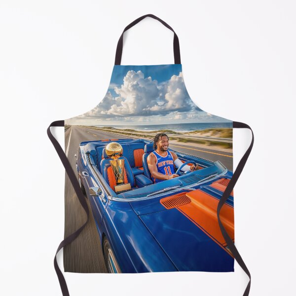 Item preview, Jalen Brunson Driving Convertible With His MVP Trophy designed and sold by Home Decor Art.
