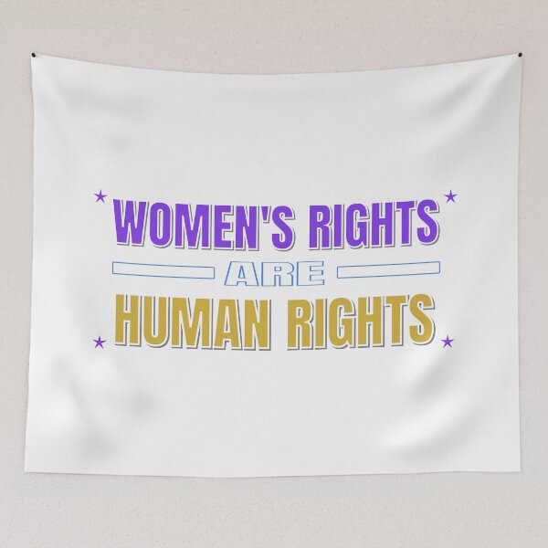 Item preview, Women's Rights Are Human Rights Typography T-Shirt | Feminist Equality Design designed and sold by Velora Printss.