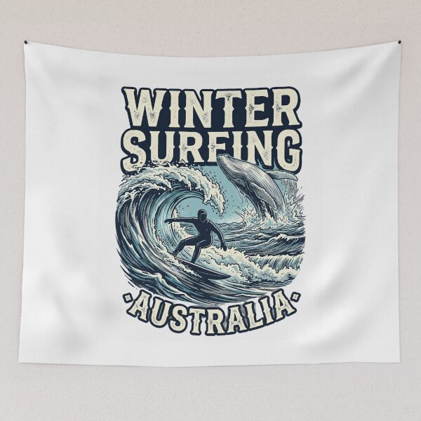 Aperçu de l'œuvre Winter Surfing Australia | Wetsuit Weather créée et vendue par EXATEES ⭐⭐⭐⭐⭐.