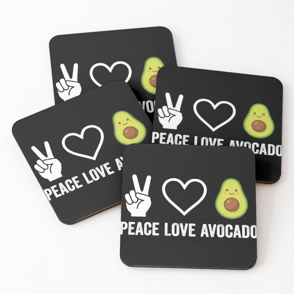 Item preview, Peace Love Avocado Funny Vegetarian Shirt designed and sold by TeNovaStudio.
