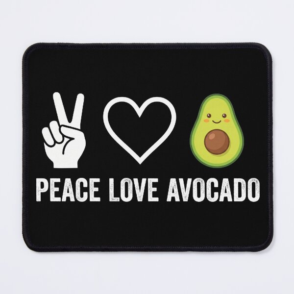 Item preview, Peace Love Avocado Funny Vegetarian Shirt designed and sold by TeNovaStudio.