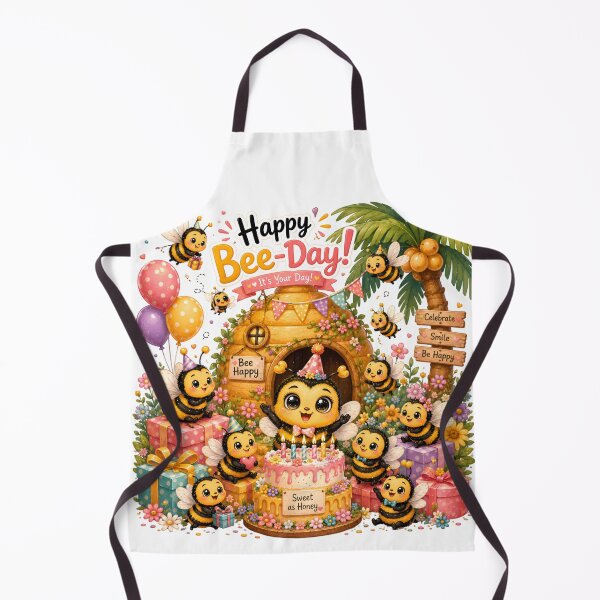 Item preview, Happy Bee-Day Cute Baby Bees Birthday Party Beehive Kawaii Bee Celebration Gift designed and sold by Celebrate & Sparkle.