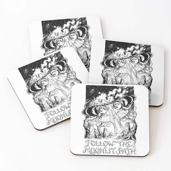 Item preview, Flight of the Nocturnal Guide - Celestial Moon Phases designed and sold by bapupa.