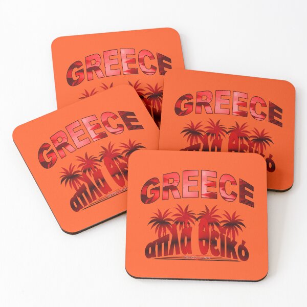 Item preview, Greece - simply divine Greek script and palm trees designed and sold by Segasprojects.