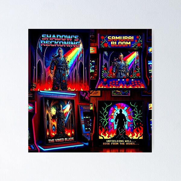 Item preview, Retro Arcade capter Themed Decor designed and sold by Cyber-ART-Studio.