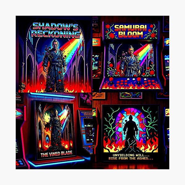 Item preview, Retro Arcade capter Themed Decor designed and sold by Cyber-ART-Studio.