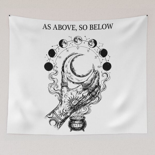 Item preview, Hand of the Cosmic Alchemist - Celestial Moon Phases designed and sold by bapupa.