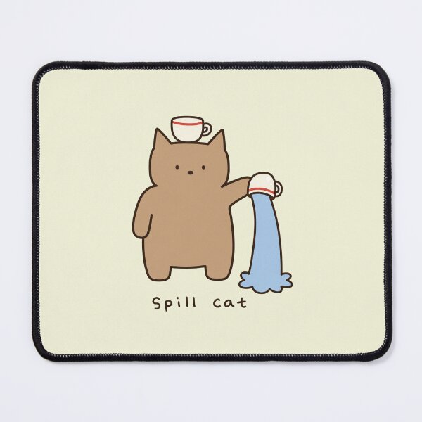 Item preview, Funny Spill Cat Kawaii Brown Kitty Illustration designed and sold by bosamji.