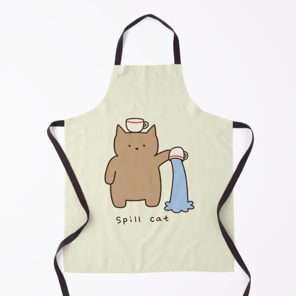 Item preview, Funny Spill Cat Kawaii Brown Kitty Illustration designed and sold by bosamji.