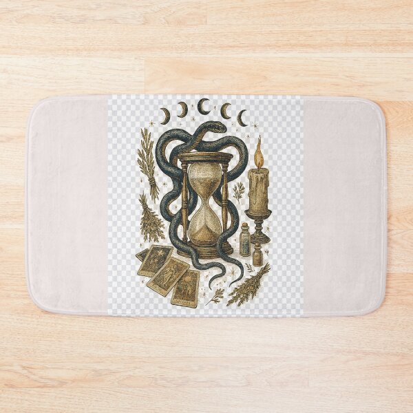 Item preview, Serpent Hourglass Tarot Mystic Dark Academia Design designed and sold by NoNameDrops.