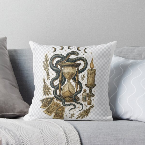Item preview, Serpent Hourglass Tarot Mystic Dark Academia Design designed and sold by NoNameDrops.