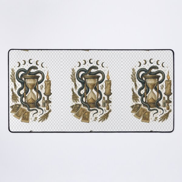 Item preview, Serpent Hourglass Tarot Mystic Dark Academia Design designed and sold by NoNameDrops.