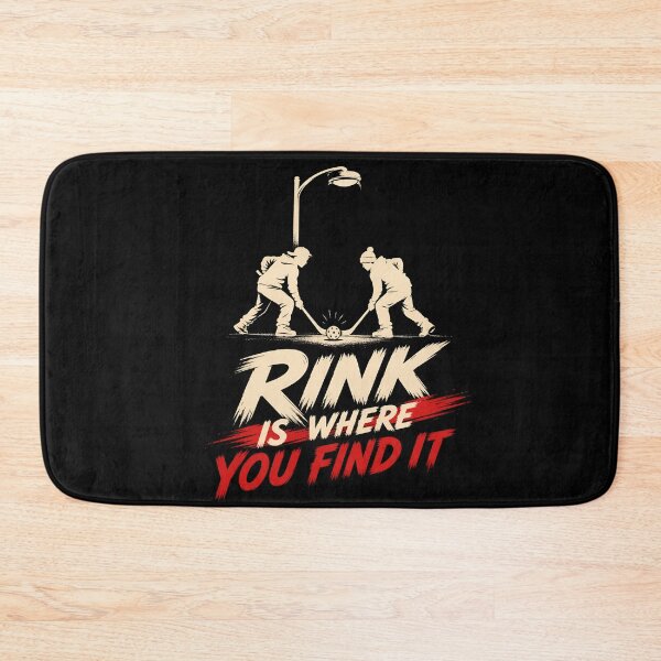 Item preview, Rink Is Where You Find It Montreal Street Hockey Art designed and sold by Fenay Designs.