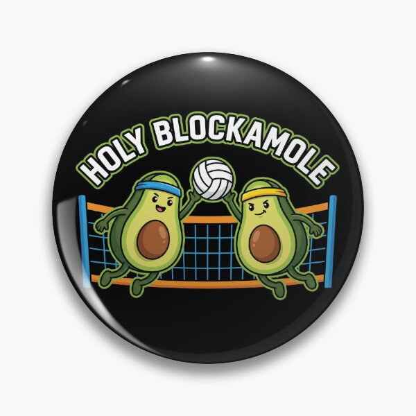 Item preview, Holy Blockamole Funny Volleyball Avocado Shirt designed and sold by TeNovaStudio.
