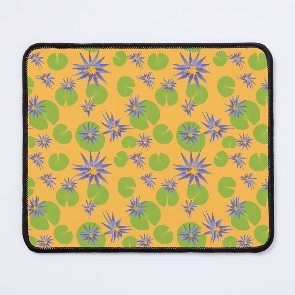 Item preview, Blue Lotus Blooms & Leaves (Yellow) designed and sold by Qousqoza7.