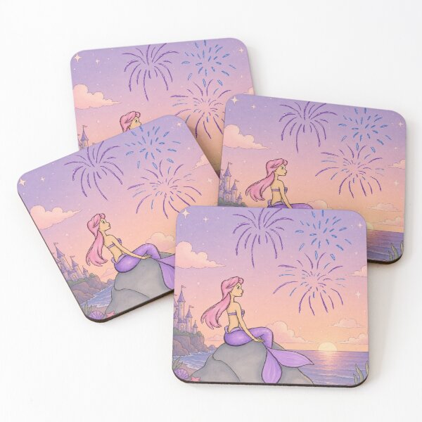 Item preview, Mermaid and fireworks designed and sold by Tipsycherryy.