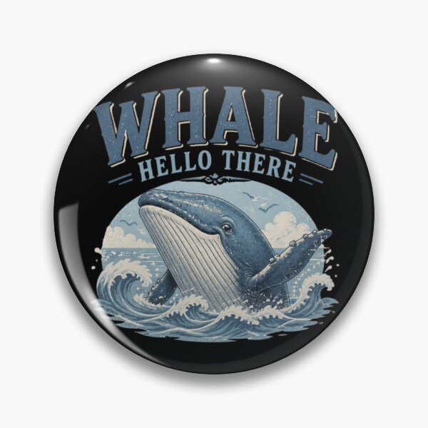 Item preview, Whale Hello There | Funny Whale Pun Vintage Design designed and sold by LegacyWave.
