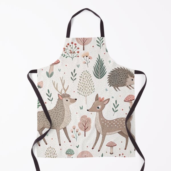 Item preview, Deer, Hedgehog & Woodland Mushroom Nursery Art designed and sold by Marie and Grace Designs.