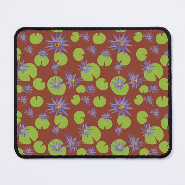 Item preview, Blue Lotus Blooms & Leaves (Brown) designed and sold by Qousqoza7.