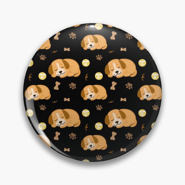 Item preview, Aesthetic Sleeping Puppy Seamless Pattern for Pet Lovers Apparel Fabric⁠ designed and sold by Teenidesign .