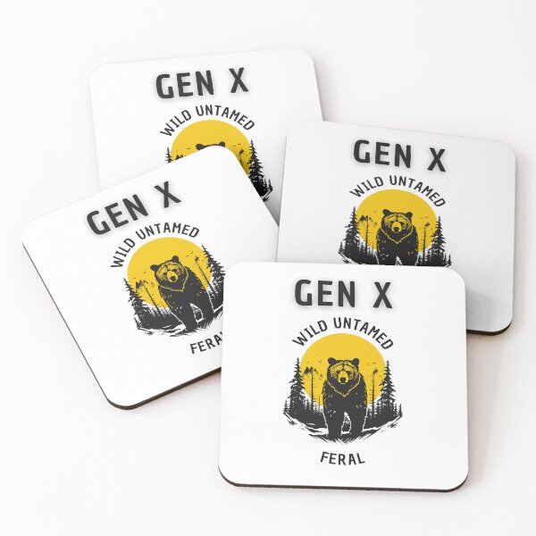 Item preview, Gen X  Wild Untamed & Feral T-shirt designed and sold by Teechuckle.