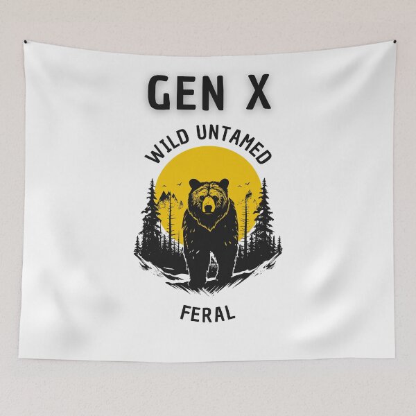 Item preview, Gen X  Wild Untamed & Feral T-shirt designed and sold by Teechuckle.