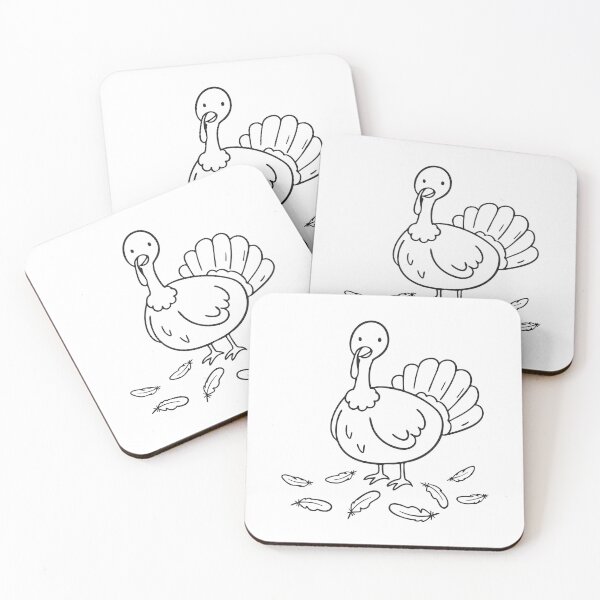 Item preview, Turkey Beside Scattered Feathers designed and sold by rasagamastore.