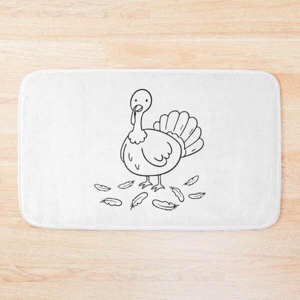 Item preview, Turkey Beside Scattered Feathers designed and sold by rasagamastore.