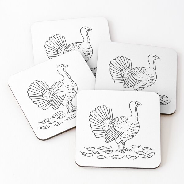 Item preview, Turkey with Feathers Scattered Nearby designed and sold by rasagamastore.