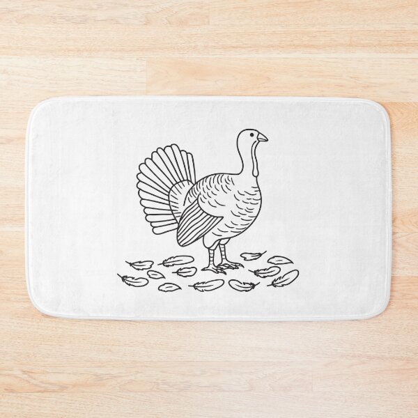 Item preview, Turkey with Feathers Scattered Nearby designed and sold by rasagamastore.