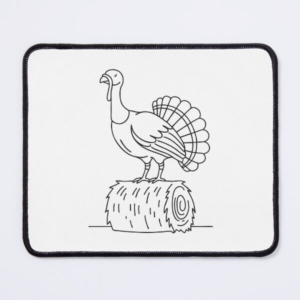 Item preview, Turkey Perched on Straw Bale designed and sold by rasagamastore.