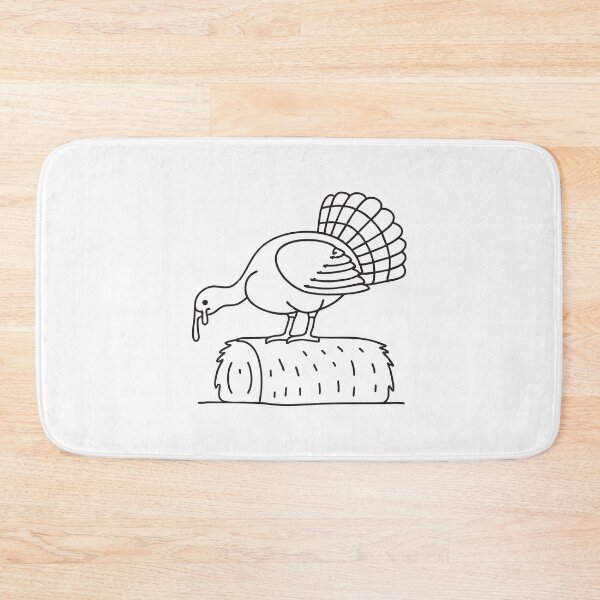 Item preview, Turkey on Top of Hay Bale designed and sold by rasagamastore.