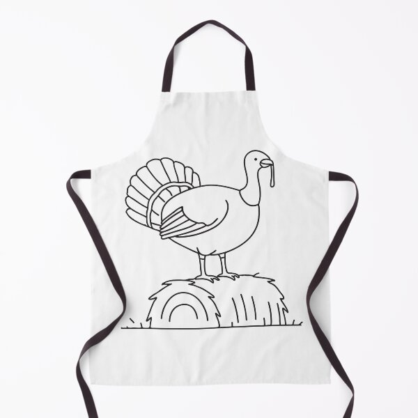 Item preview, Turkey Resting on Hay Bale designed and sold by rasagamastore.