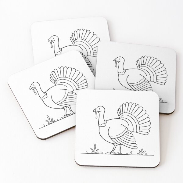 Item preview, Turkey with Wings Slightly Spread designed and sold by rasagamastore.