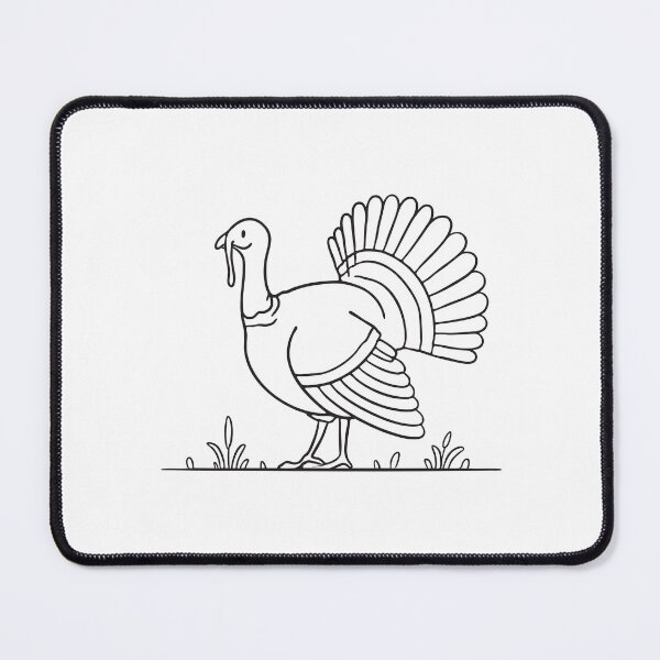 Item preview, Turkey with Wings Slightly Spread designed and sold by rasagamastore.