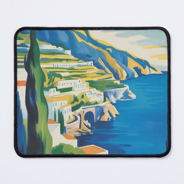 Item preview, Vintage travel poster of the Amalfi Coast in Italy designed and sold by PrintableTravel.