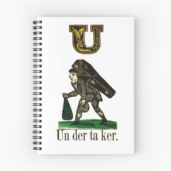 Item preview, Undertaker - Vintage Undertaker Illustration Gothic Alphabet Art for Dark Academia Collectors designed and sold by RickE.