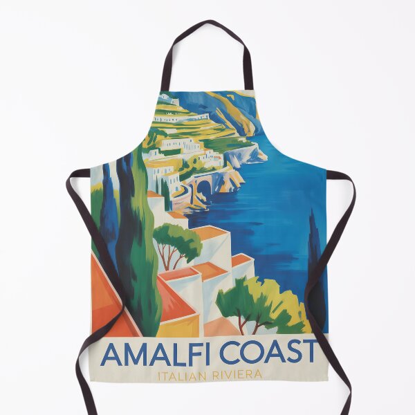 Item preview, Vintage travel poster of the Amalfi Coast in Italy designed and sold by PrintableTravel.