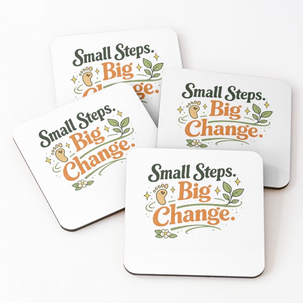 Item preview, Small Steps Big Change nature motif designed and sold by Ahmedsyde.