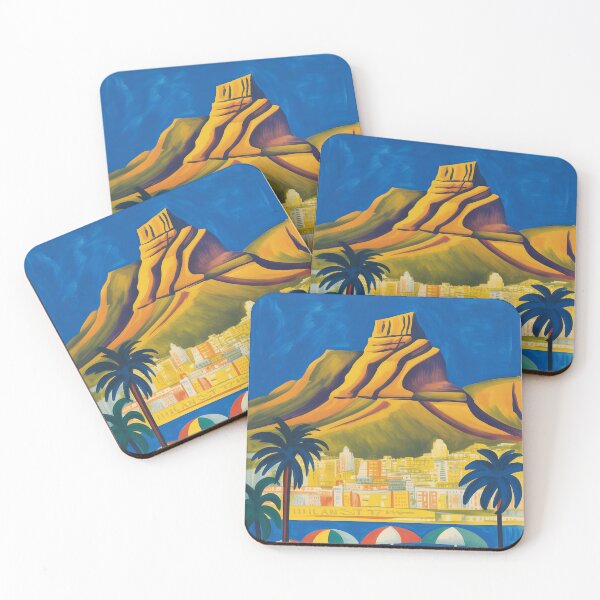 Item preview, Vintage travel poster of Cape Town, South Africa designed and sold by PrintableTravel.
