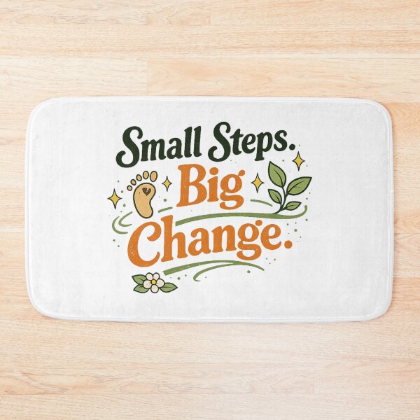 Item preview, Small Steps Big Change nature motif designed and sold by Ahmedsyde.