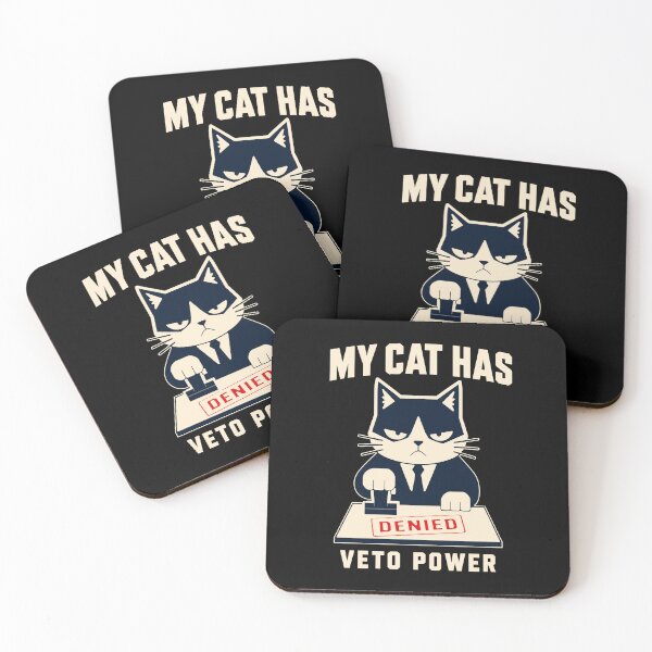 Item preview, My Cat Has Veto Power Funny Cat Lover Introvert Humor designed and sold by Lyfeinsights.