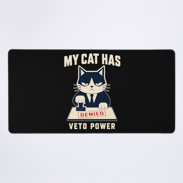 Item preview, My Cat Has Veto Power Funny Cat Lover Introvert Humor designed and sold by Lyfeinsights.