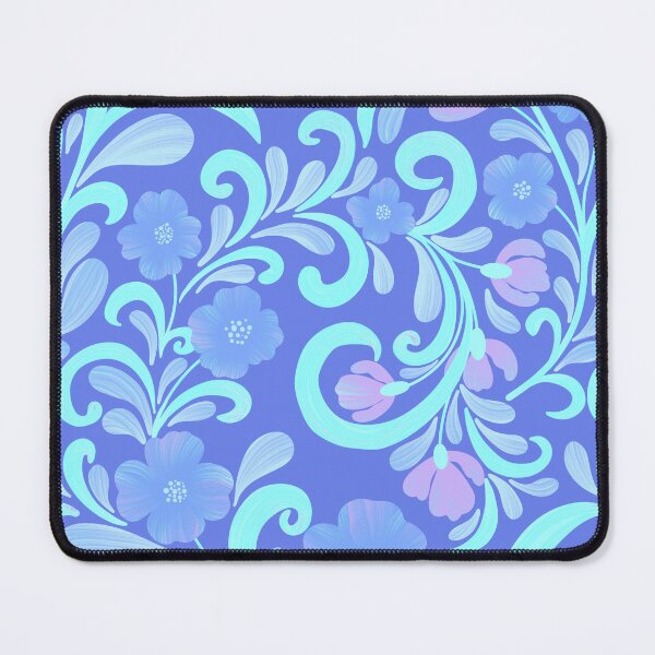 Item preview, Refreshing Cornflower Blue Anemone Garden Pattern designed and sold by AneissPiaf.